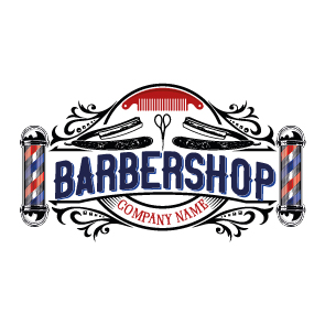 projekt logo dla barbershop