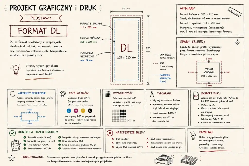 Ulotka DL druk - wydrukujemy Twój projekt ulotki DL!